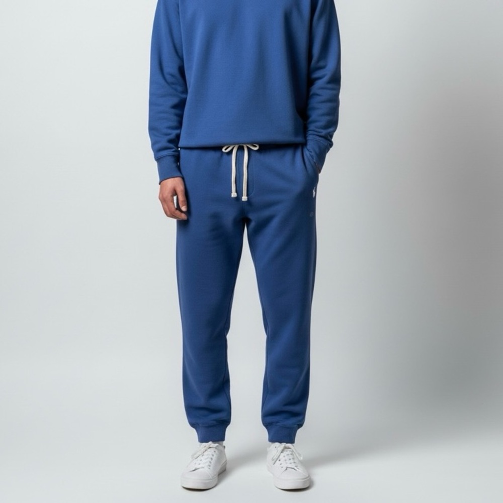Polo Ralph Lauren Blue Cotton Fleece Sweatpants Size XL New